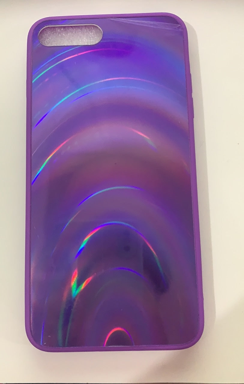 3D Rainbow Glitter Gradient Phone Case – Sparkly Soft Edge Full Cover – phone-case