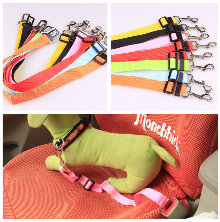 Adjustable Pet Car Seat Belt – Secure & Comfortable Travel Harness for Dogs & Cats – grooming kit