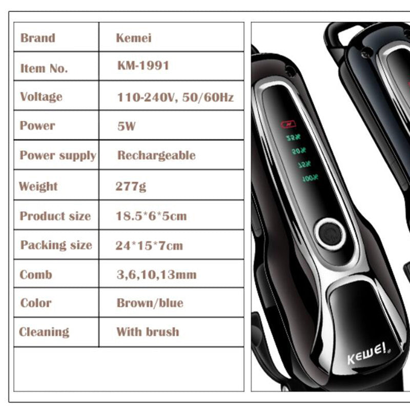 Rechargeable Pet & Human Shaver – Quiet Precision Grooming Tool with Long Battery Life