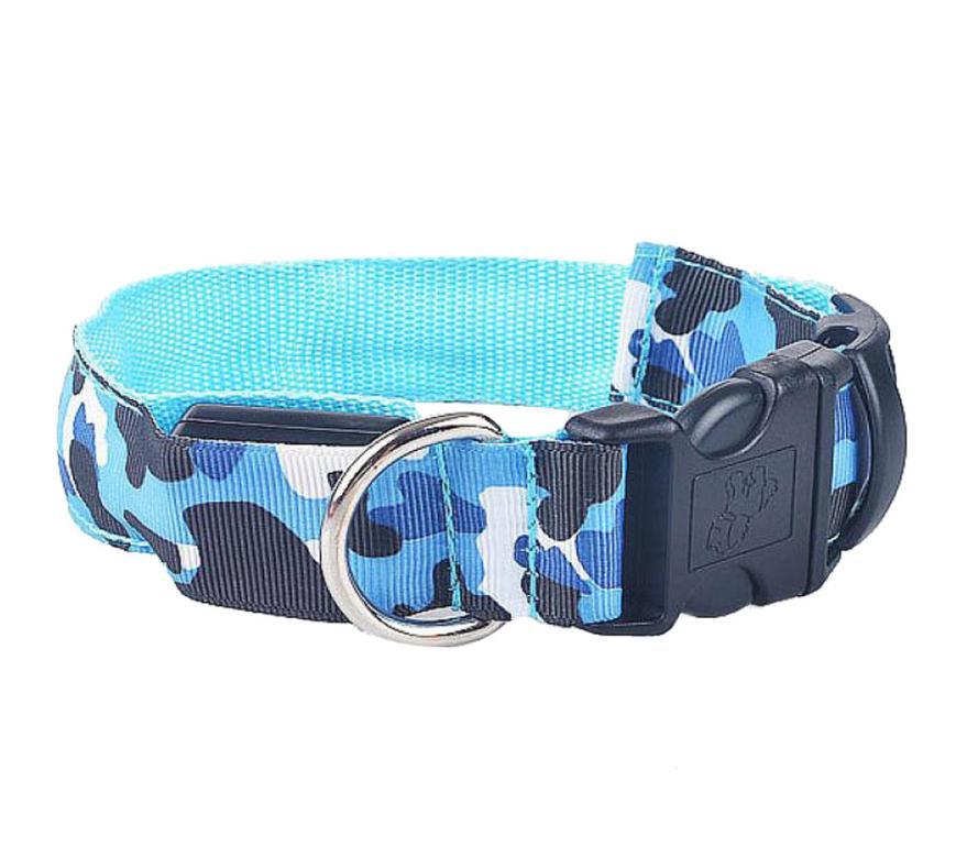 LED Light-Up Dog Collar – USB Safety Night Collar with 3 Flash Modes