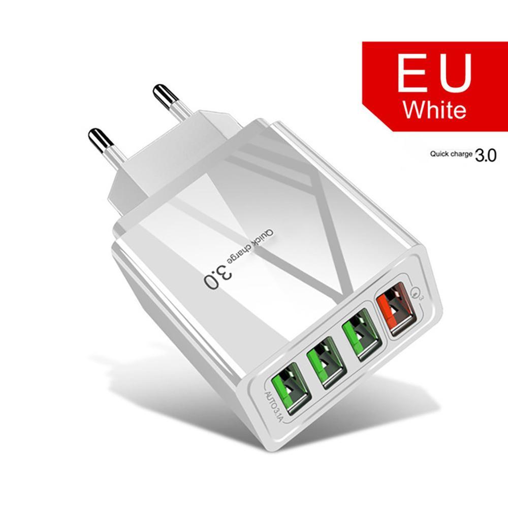 30W USB Wall Charger – 4-Port Fast Charging Station with Smart Chip – power-bank