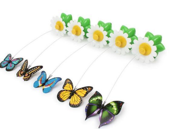 Electric Rotating Butterfly & Bird Cat Toy – Interactive 360° Motion Toy for Indoor Cats