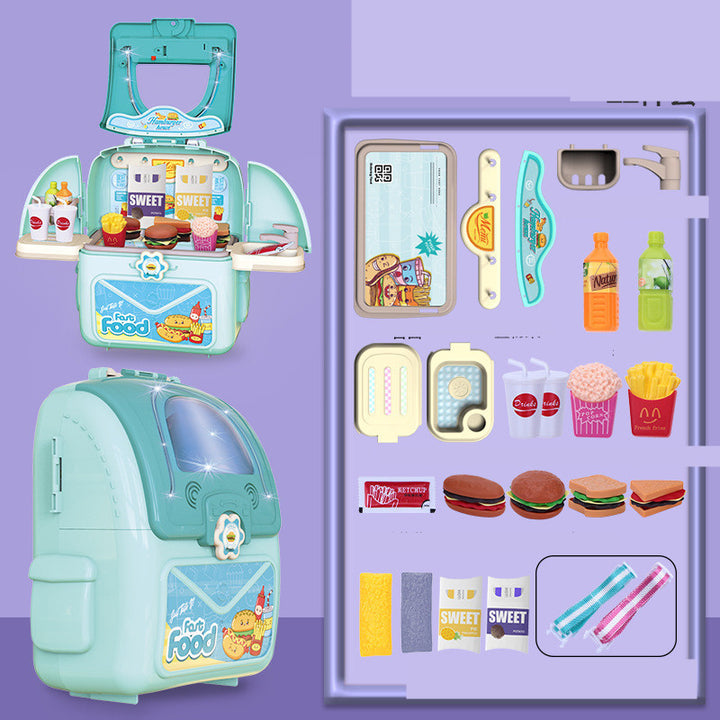 2-in-1 Toy Storage Backpack for Kids – Educational Organizer for Ages 4–6 – grooming kit