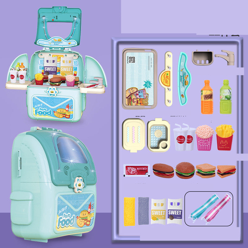 2-in-1 Toy Storage Backpack for Kids – Educational Organizer for Ages 4–6 – grooming kit