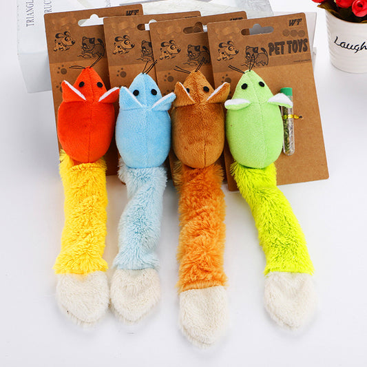 Plush Catnip Mouse Toy for Cats – Refillable Mint Pouch & Soft Fabric – grooming kit