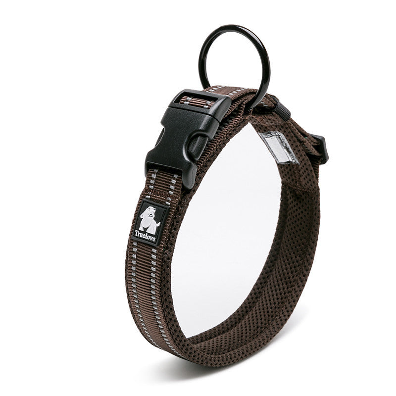 3M Reflective Dog Collar – Soft Padded Adjustable Nylon for Night Safety – grooming kit