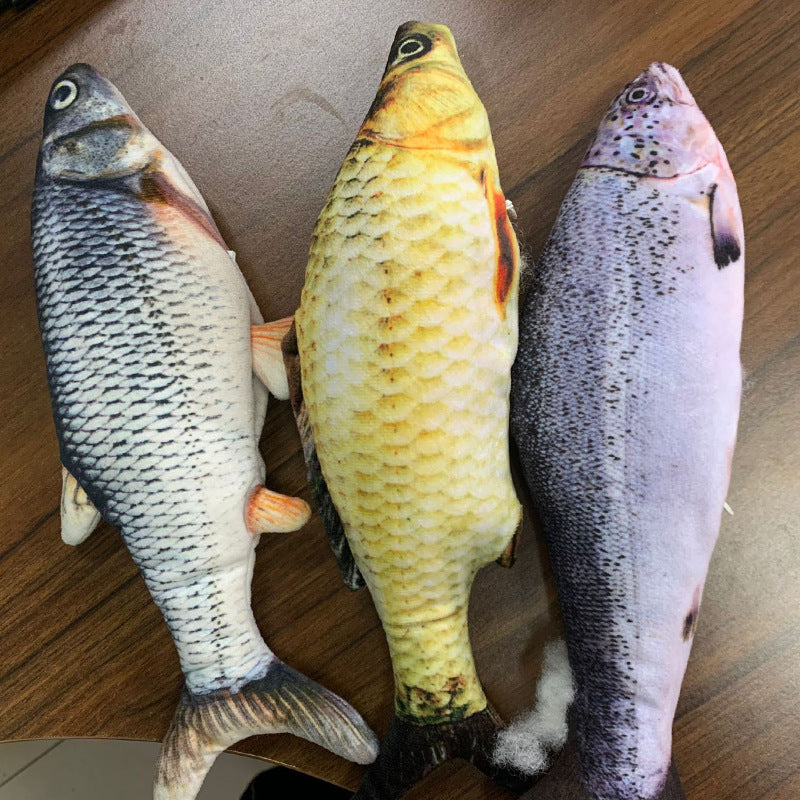 USB Flopping Fish Cat Toy – Rechargeable, Realistic & Safe for Solo Play