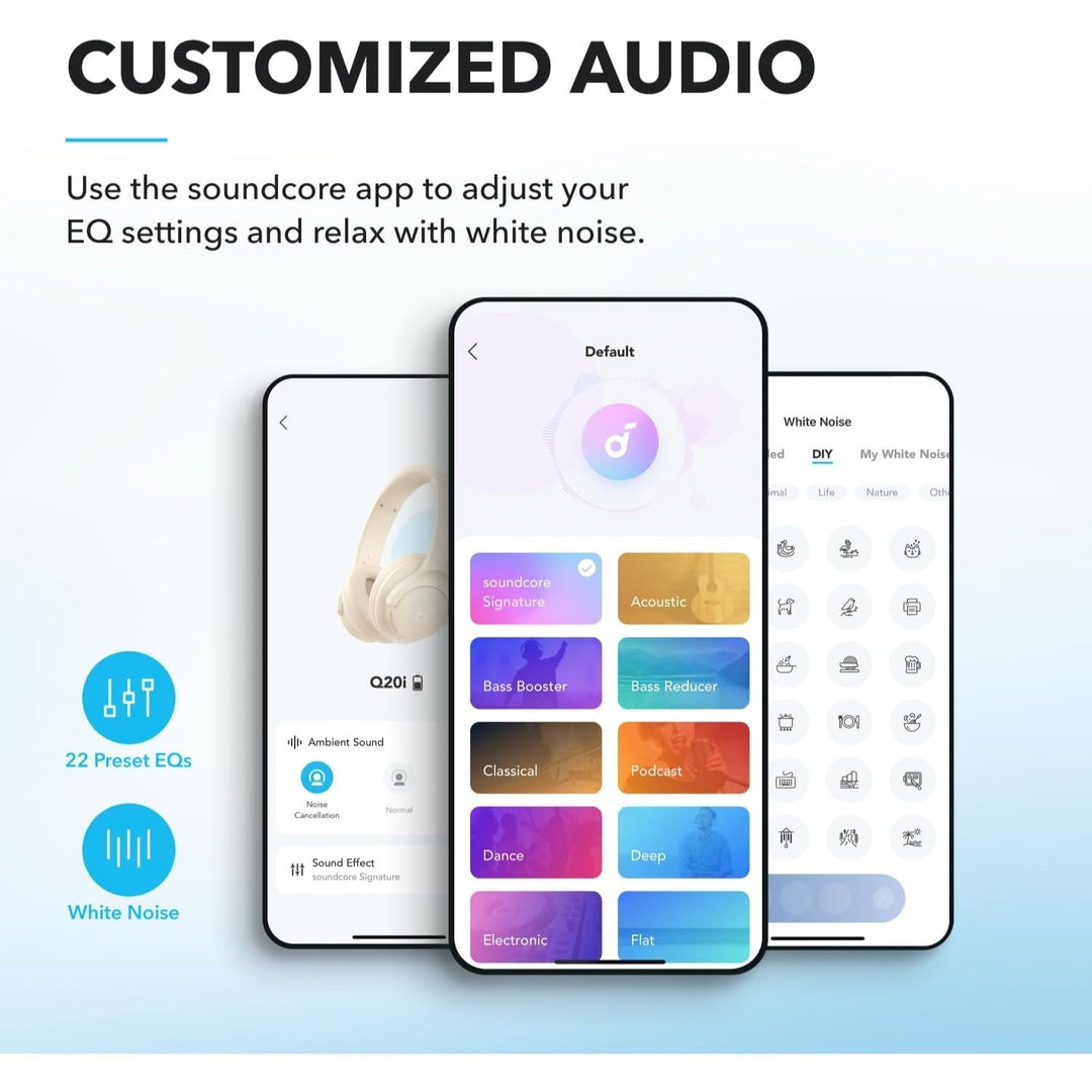 Soundcore ANC Wireless Headphones | 60H Battery & BassUp