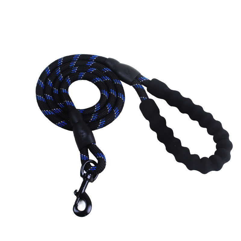 Heavy-Duty Reflective Dog Leash – Soft Foam Handle & Night Safety