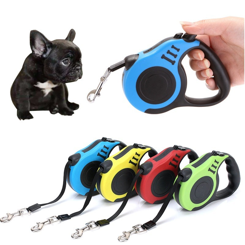 Retractable Leash with One-Hand Brake – Safe Walks for Small Dogs & Cats