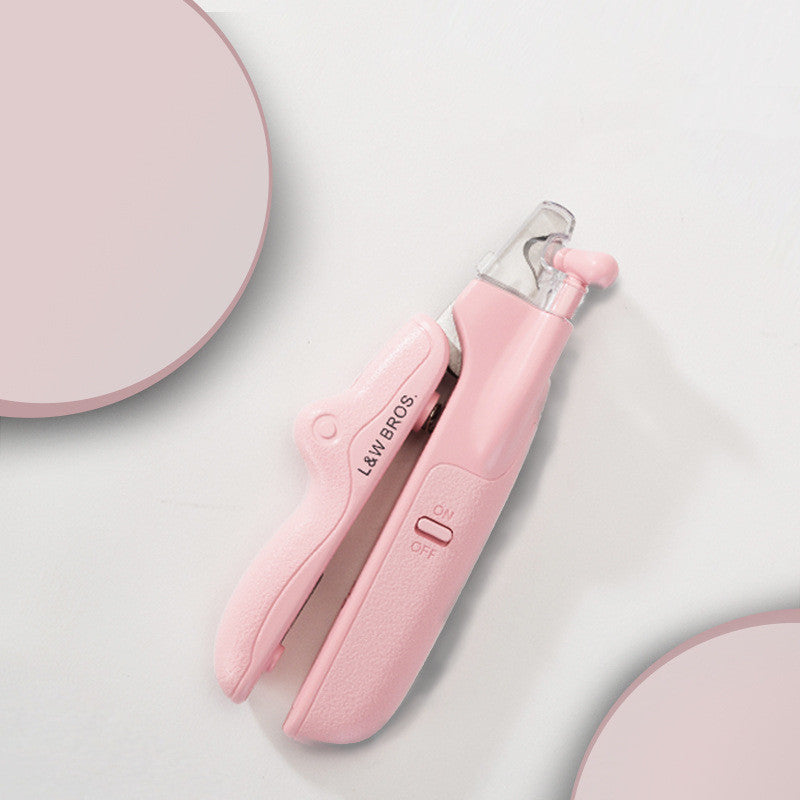 LED Pet Nail Clipper with Nail File & Collector – Safe Grooming for Cats & Dogs