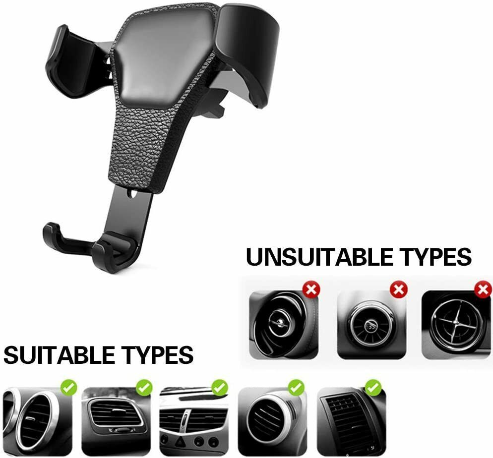 Universal Car Mount Holder Stand Air Vent Cradle For Mobile Cell Phone Gravity Car Mount Air Vent Phone Holder For I Phone X XR XS Max S Amsung S10 Note9 - JEFF's Favorite Picks