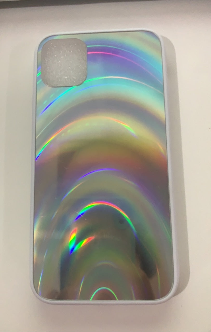 3D Rainbow Glitter Gradient Phone Case – Sparkly Soft Edge Full Cover – phone-case
