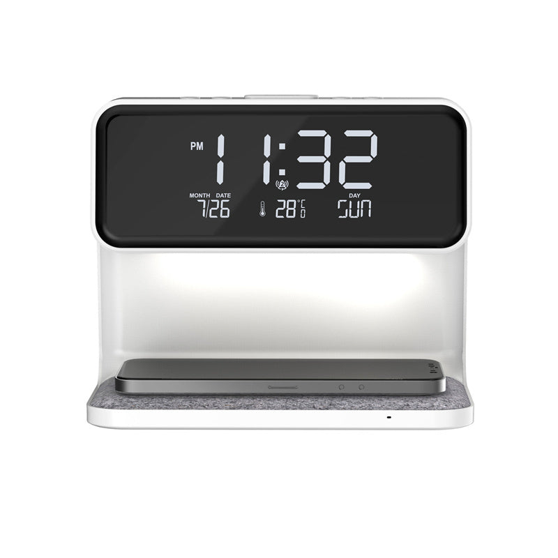 3-in-1 Bedside Lamp | Wireless Charger + Alarm Clock + Light – power-bank
