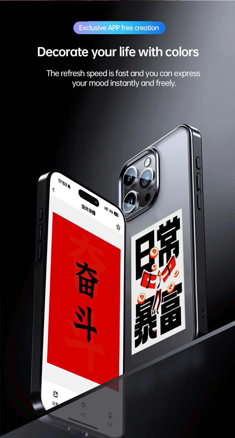 Mirror DIY iPhone Case with Magnetic Suction – TPU Protective Cover