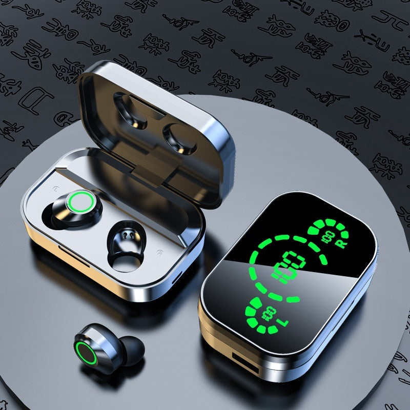 YD03 Wireless Bluetooth-compatible Headset TWS Large Screen Smart Digital Display In Ear Breathing Light - JEFF's Favorite Picks