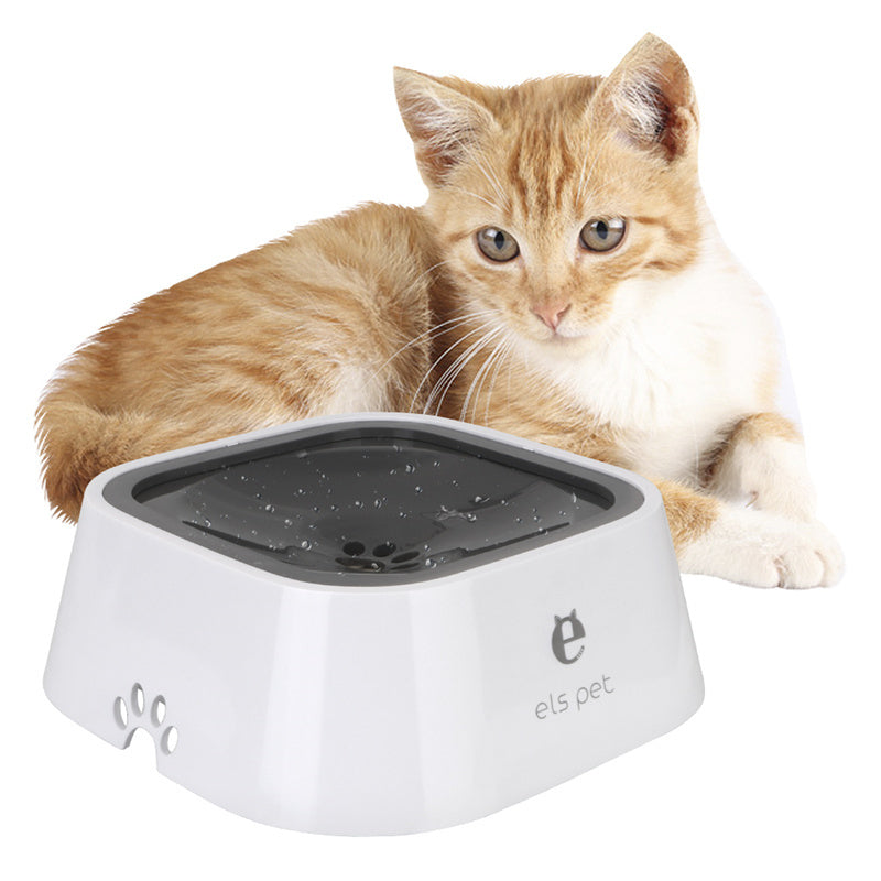 1.5L Floating Pet Water Bowl – No-Spill Slow Feeder for Cats & Dogs – grooming kit