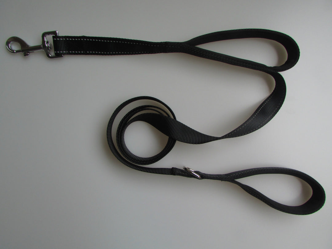 Reflective Dual-Handle Dog Leash – 180cm Safe Control for Day & Night Walks