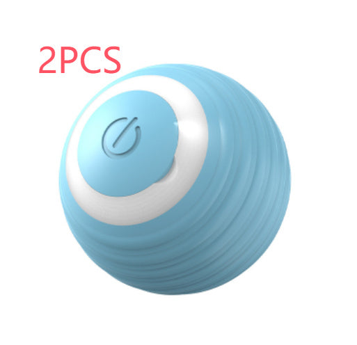 Rechargeable Smart Cat Toy Ball – Auto-Rolling Silicone Toy for Indoor Cats