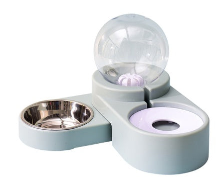 Ball-Type Automatic Pet Water Bowl – Spill-Free Stainless Steel Feeder