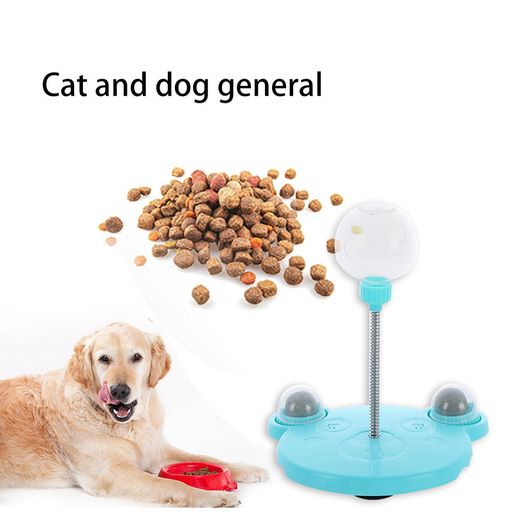 Interactive Toy Feeder for Cats & Dogs – Suction Base with Mint Ball Treat Compartments