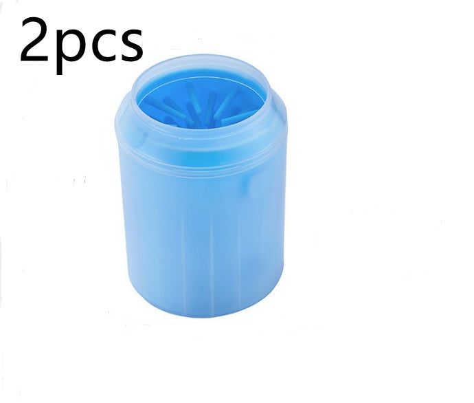 Pet Paw Cleaner Cup – 360° Soft Bristle Cleaner for Dogs & Cats