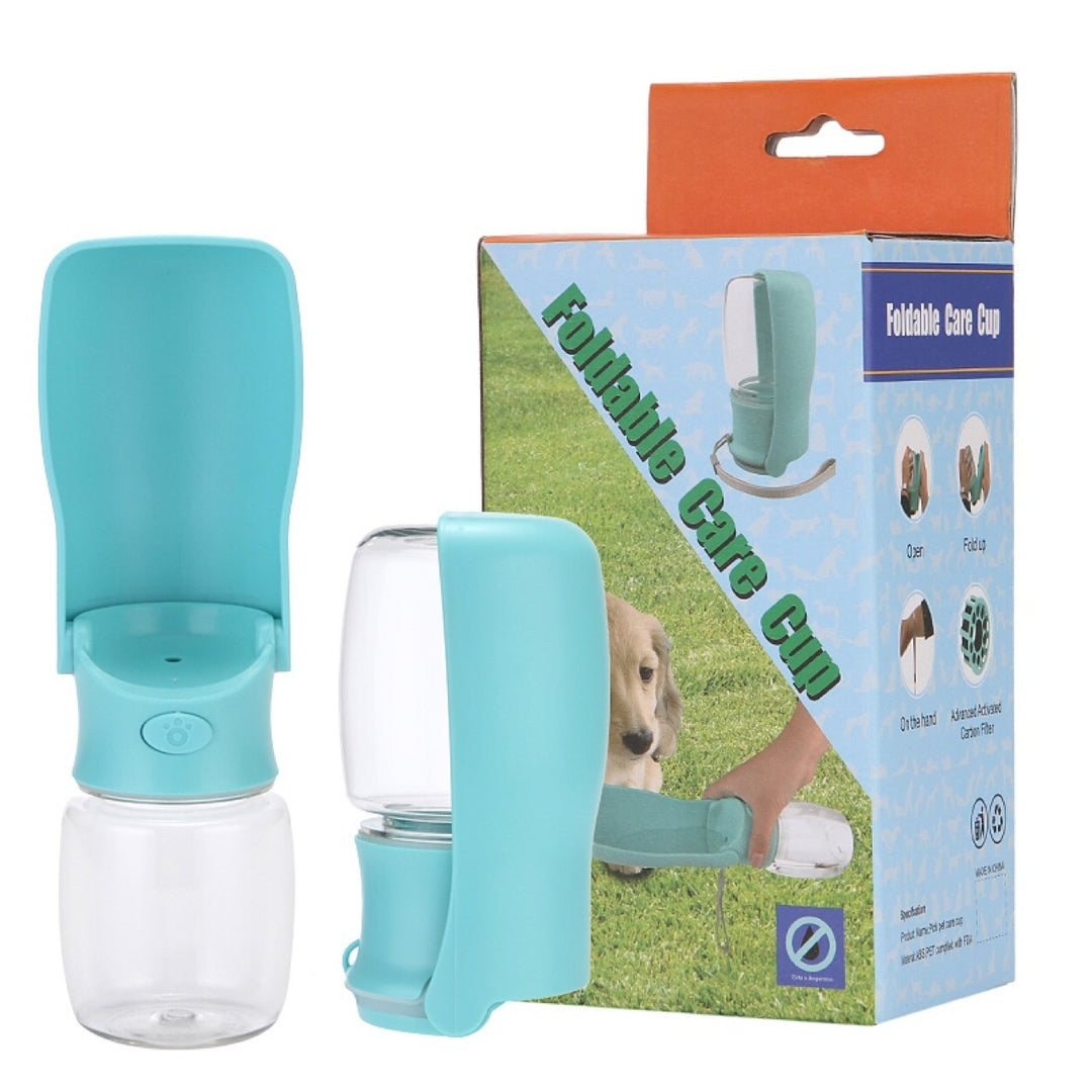 Foldable Pet Water Dispenser – Portable Leak-Proof Bottle for Dogs & Cats