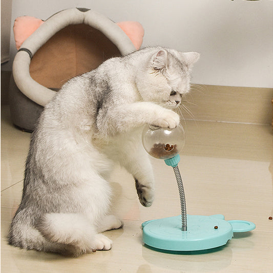 Interactive Toy Feeder for Cats & Dogs – Suction Base with Mint Ball Treat Compartments – grooming kit