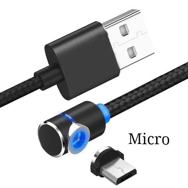 360° Magnetic Charging Cable – Fast Charge with LED for iPhone, Android & Type-C – car-accessory