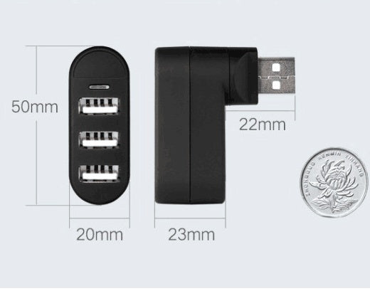 High-Speed USB 2.0 Hub Splitter – 4/7-Port Plug-and-Play Adapter for Laptop & PC