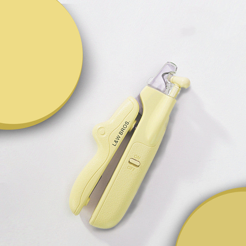 LED Pet Nail Clipper with Nail File & Collector – Safe Grooming for Cats & Dogs