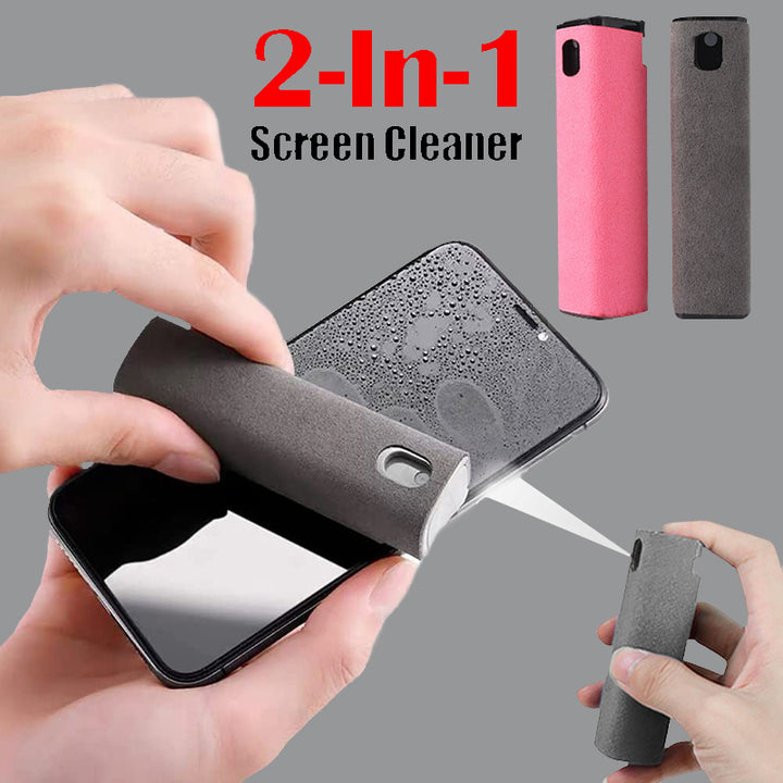 Portable Screen Cleaner | 2-in-1 Spray & Wipe for Devices – cleaning-tool