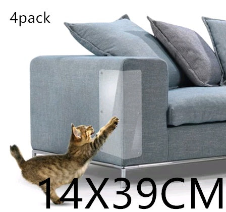 Transparent Anti-Scratch Sofa Protector – PVC Film for Cats & Pets
