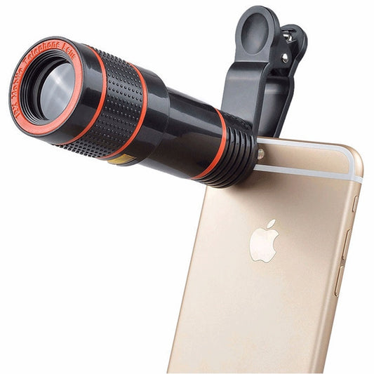 12X Clip-On Phone Telescope – Universal Zoom Lens for Smartphones