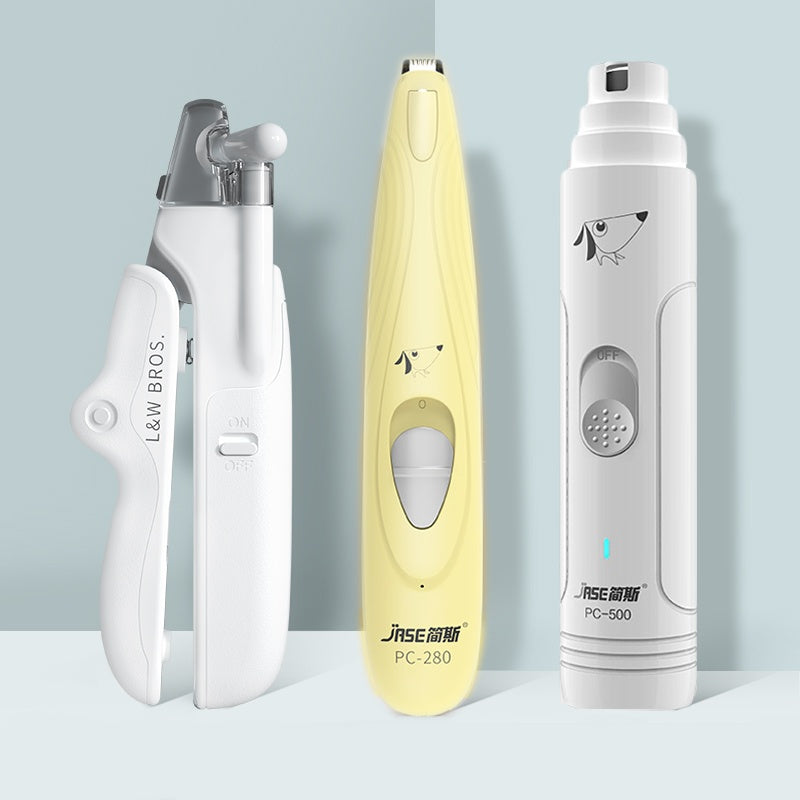 LED Pet Nail Clipper with Nail File & Collector – Safe Grooming for Cats & Dogs