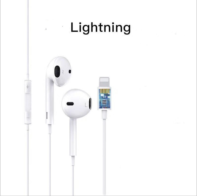 Wired Lightning Earbuds – In-Ear Headphones for iPhone & iPad with Stereo Sound