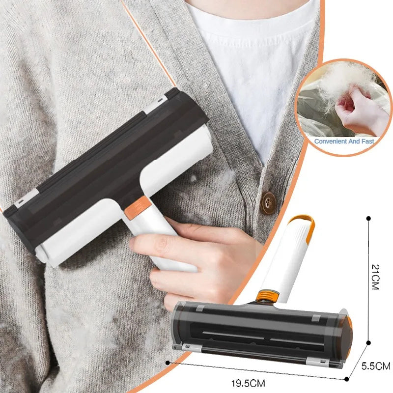 Reusable Pet Hair Removal Roller – No-Sticky, Battery-Free Fur Cleaner for Fabric Surfaces