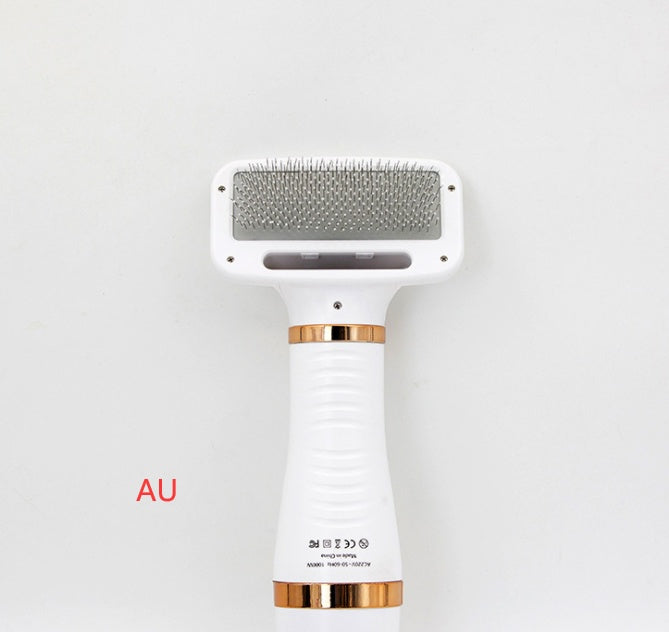 2-in-1 Pet Hair Dryer & Grooming Comb – Quiet Dryer with Safe Heat for Dogs & Cats – grooming kit