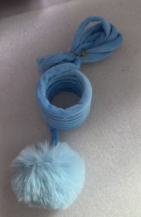 Spring Cat Toy – Plush Bell & Rabbit Hair Ball Interactive Bouncer