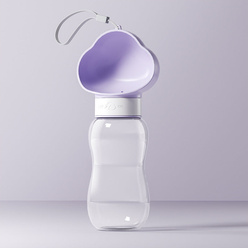 Twist-Top Portable Dog Water Bottle – BPA-Free Pet Travel Dispenser (350ml / 600ml / Combo)