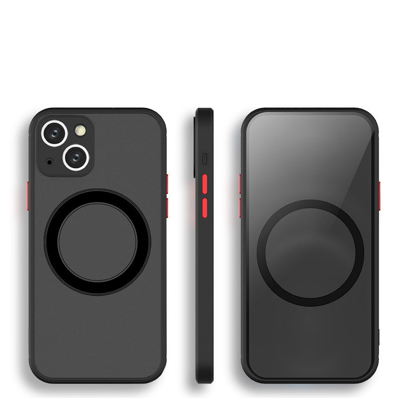 Magnetic iPhone Case – Slim Shockproof PC + TPU Cover with MagSafe Compatibility
