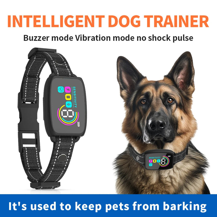 Smart Anti-Bark Dog Collar – AI-Powered Bark Control for All Dog Sizes – grooming kit
