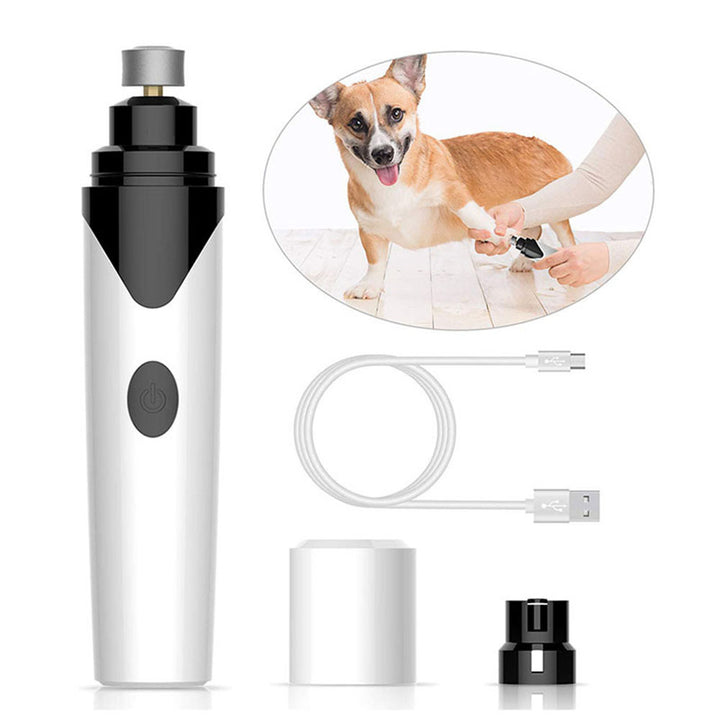 USB Pet Nail Grinder – Quiet, Safe, Rechargeable Grooming Tool for Cats & Dogs – grooming kit