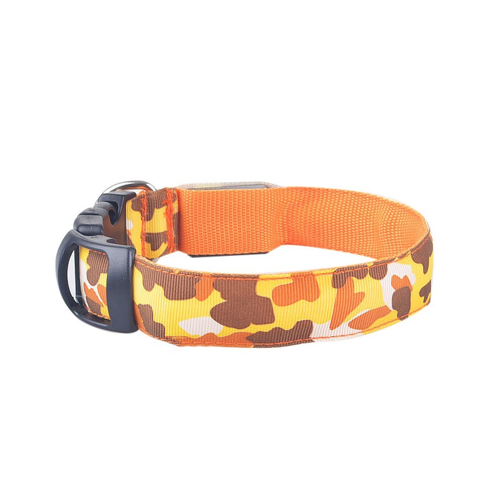 LED Light-Up Dog Collar – USB Safety Night Collar with 3 Flash Modes
