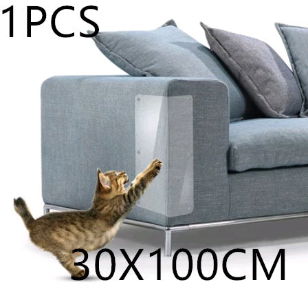 Transparent Anti-Scratch Sofa Protector – PVC Film for Cats & Pets