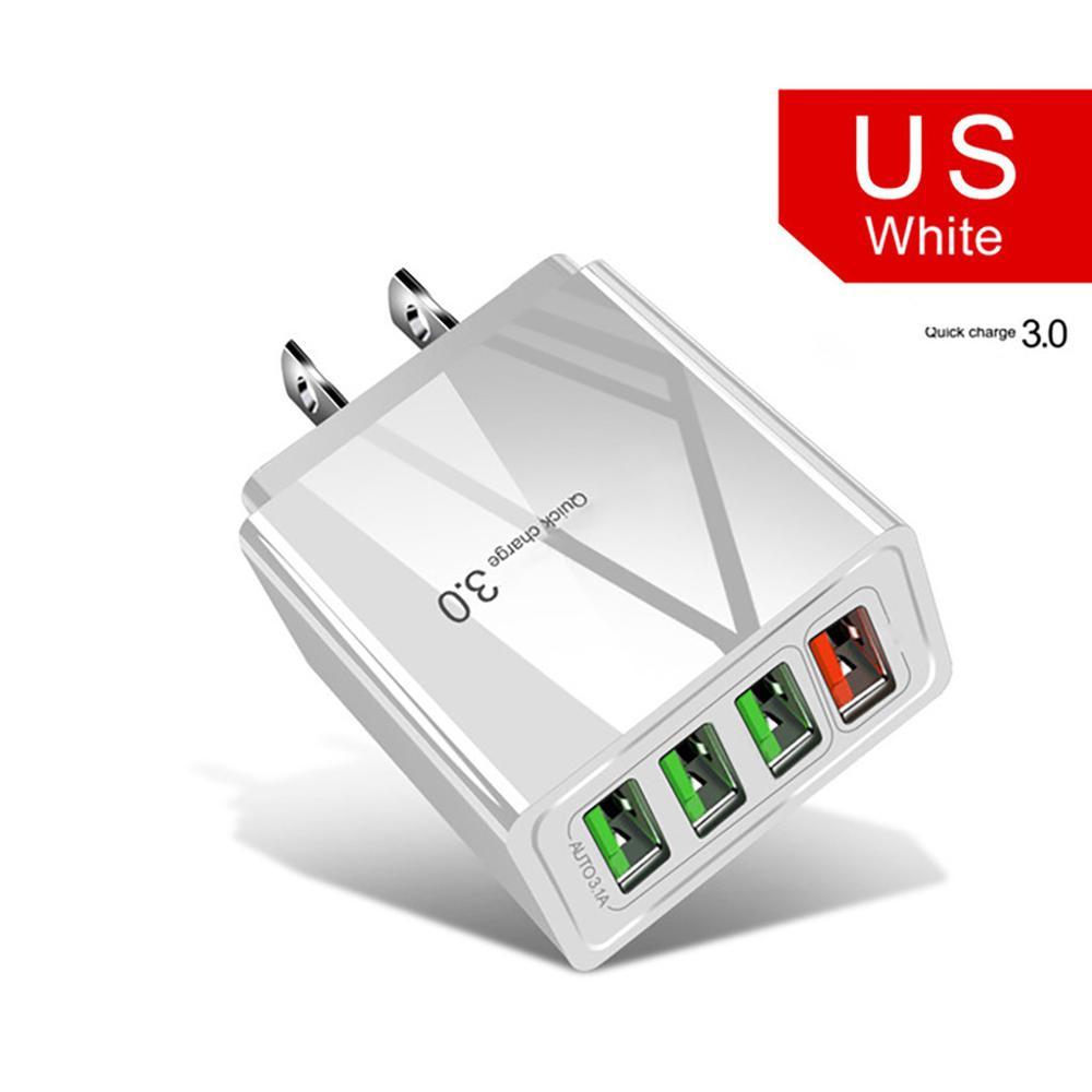 30W USB Wall Charger – 4-Port Fast Charging Station with Smart Chip – power-bank