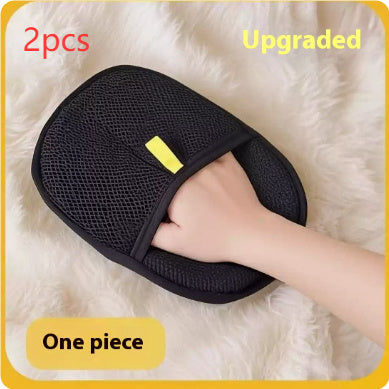 Dual-Sided Pet Grooming Glove – Mess-Free Deshedding for Cats & Dogs