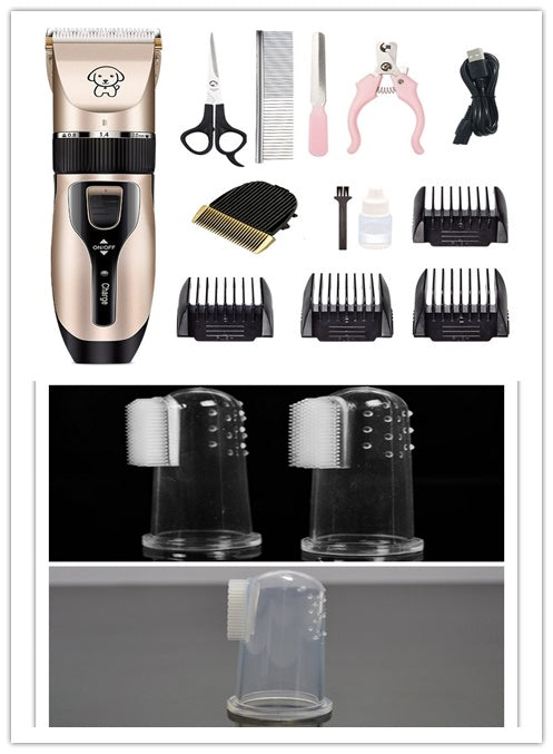 Rechargeable Pet Hair Clipper – Low Noise, Ceramic Blade, 90min Runtime