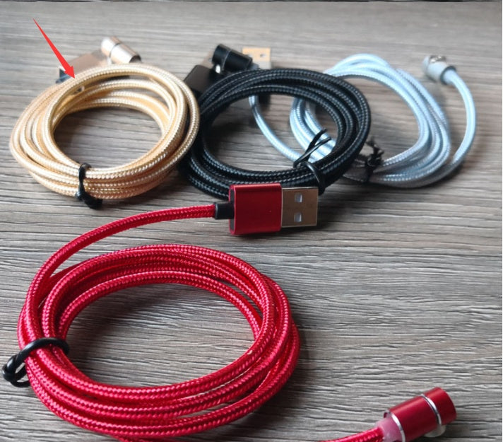 360° Magnetic Charging Cable – Fast Charge with LED for iPhone, Android & Type-C – car-accessory
