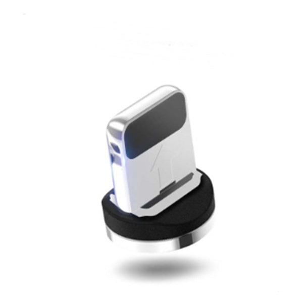 Circular Magnetic Charging Cable – LED Light, 2.1A Fast Charge for iPhone & Android